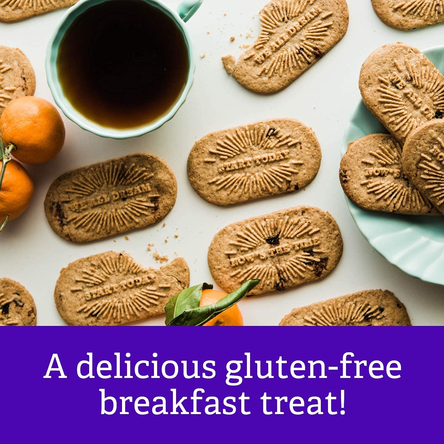 Goodie Girl Blueberry Breakfast Biscuits | Gluten Free | Plant Based | 16 Packs (1.66 oz each)