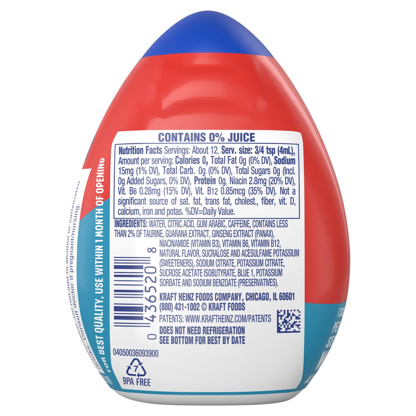 Mio Energy Liquid Water Enhancer, Wicked Blue Citrus, 1.62 Fl Oz, Pack of 10