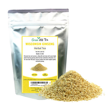 Genuine Wisconsin Ginseng Tea, A Refreshing Favourite Beverage For Athletes - 2 Oz Bag