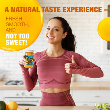 Biolore Sea Moss Gel Mango-Pineapple Made in USA Raw Wildcrafted Irish Seamoss Essential Vitamins Trace Minerals Vegan Superfood