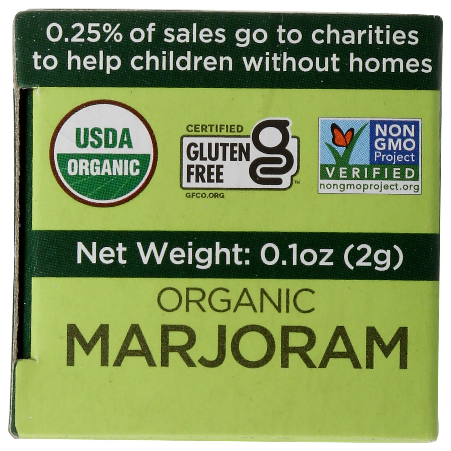 Spicely, Marjoram Whole Organic, 0.1 Ounce