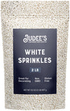 Judee's Gluten Free White Sprinkles 2 lb - Gluten-Free and Nut-Free - Brighten Up Your Baked Goods - Great for Cookie and Cake D