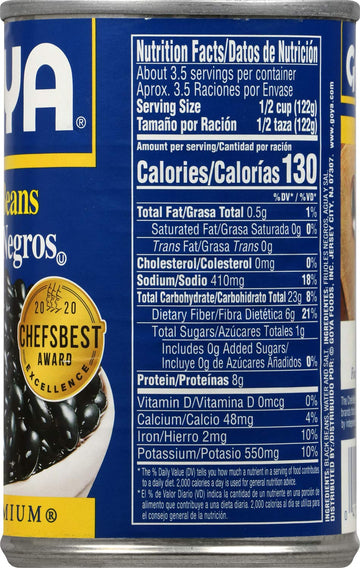 Goya enhanced Black Beans 15.5 Oz