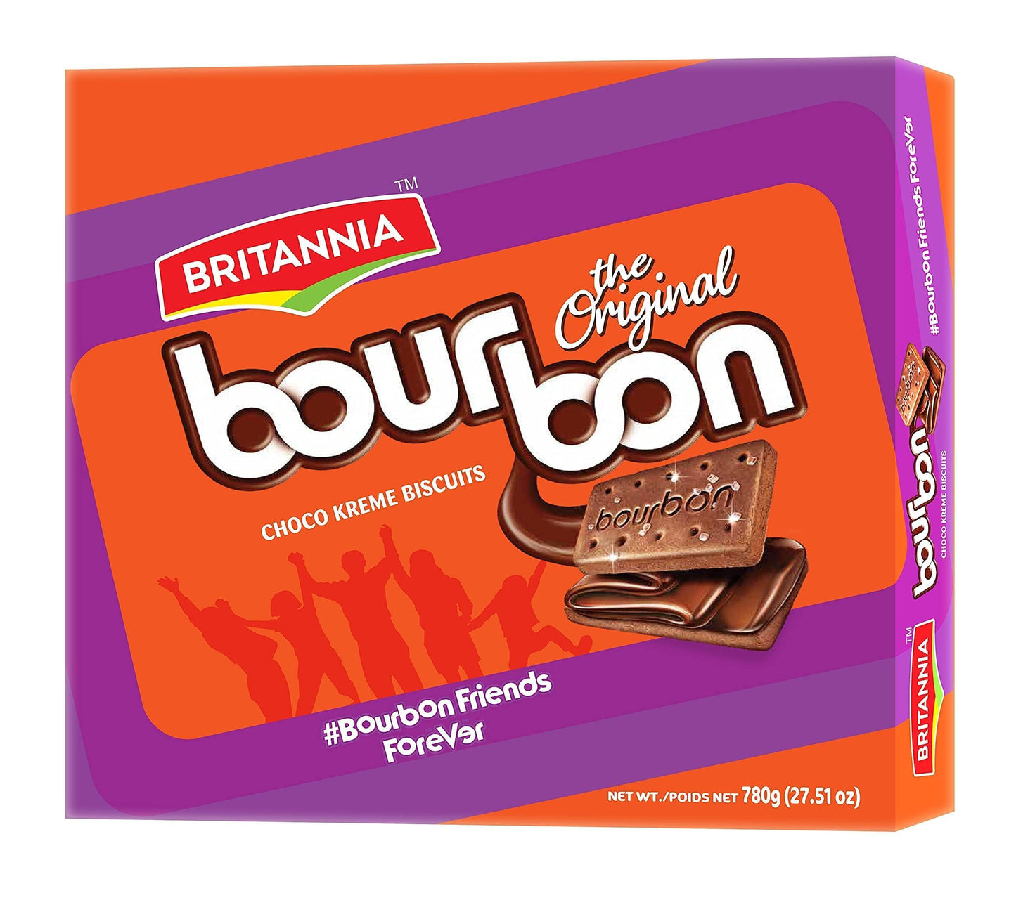 Britannia Flavor Blend The Oriflavor Blendal - Choco Creme Biscuits 27.51Oz (780G) - Pack Of 1 - Smooth Chocolate Cream Biscuits For Breakfast & Snacks - Topped With Sugar Crystals