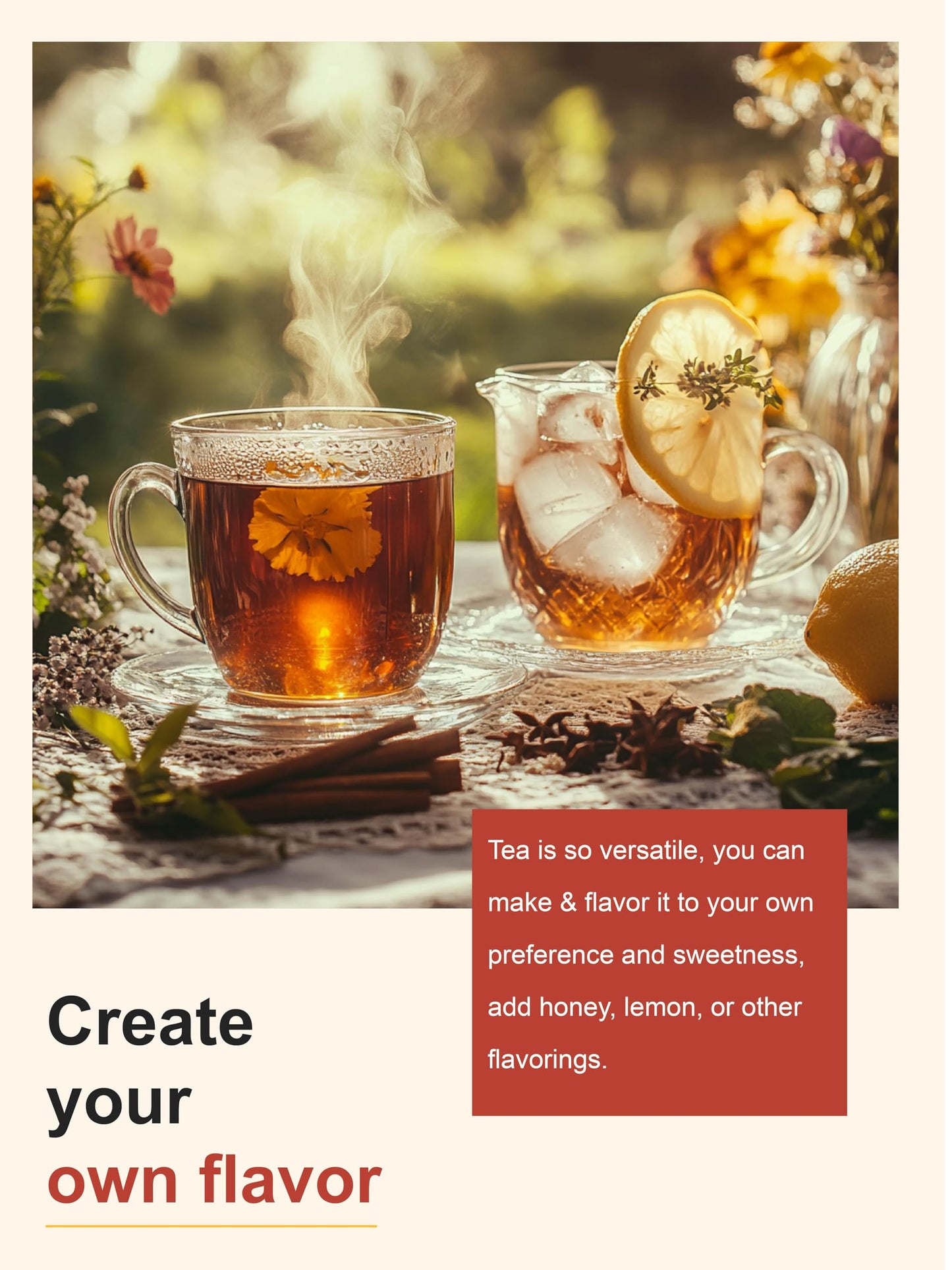 TeeLux Rooibos Tea Bags, Premium Herbal Tea, Caffeine-free, Fruity Sweet Flavor, 100 Count
