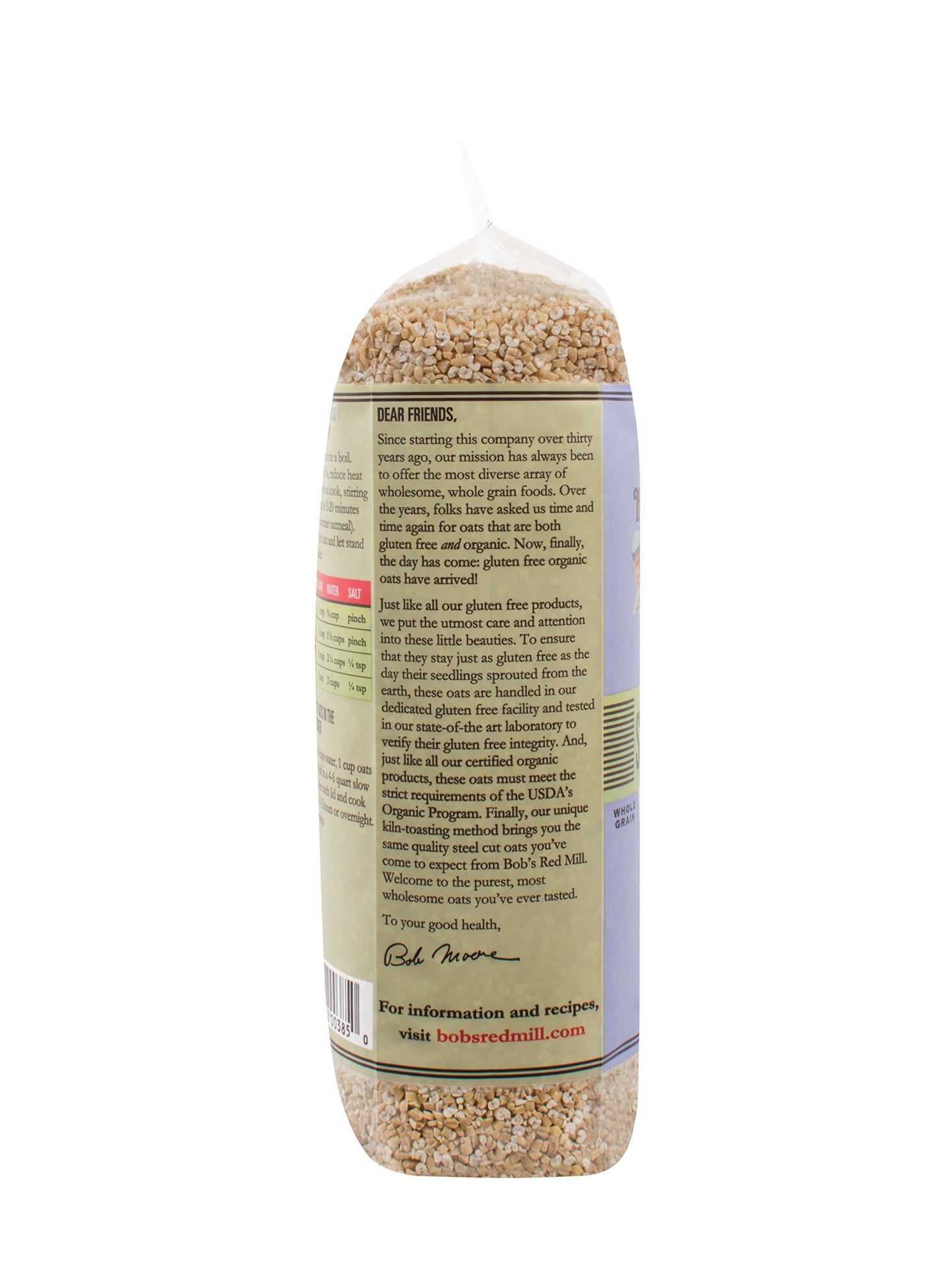 Bob'S Red Mill Gluten Free Organic Steel Cut Oats, 24 Ounce