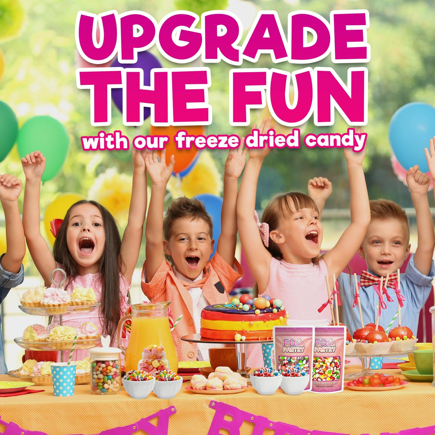 Freeze Dried Candy, Fruit Crunch Original + Wildberry, 4 oz, 2 Pack, Assorted Variety Sampler Flavors, Bag Pouch, Ideal Gift Sna