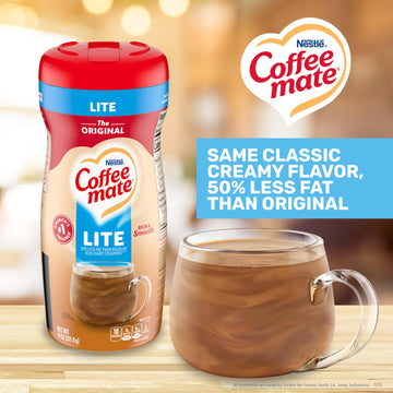 Nestle Coffee Mate Coffee Creamer, Original Lite, Non Dairy Powder Creamer, 11 Oz (Pack Of 12)