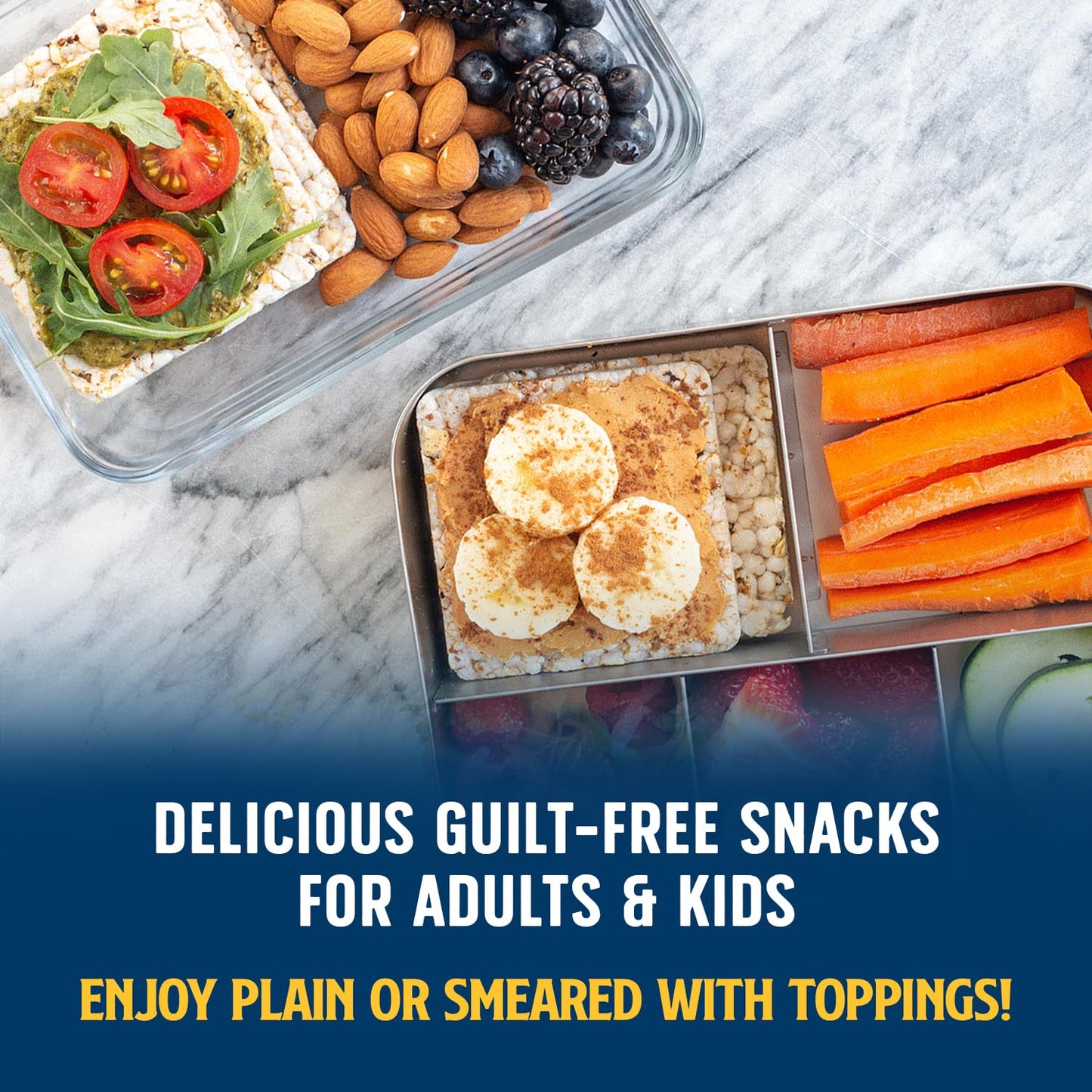 Lundberg Thin Brown Rice Cakes, Salt-Free, 6-Pack - Regenerativeorganic Certified, Healthy Snacks, Vegan, 6 Oz Ea