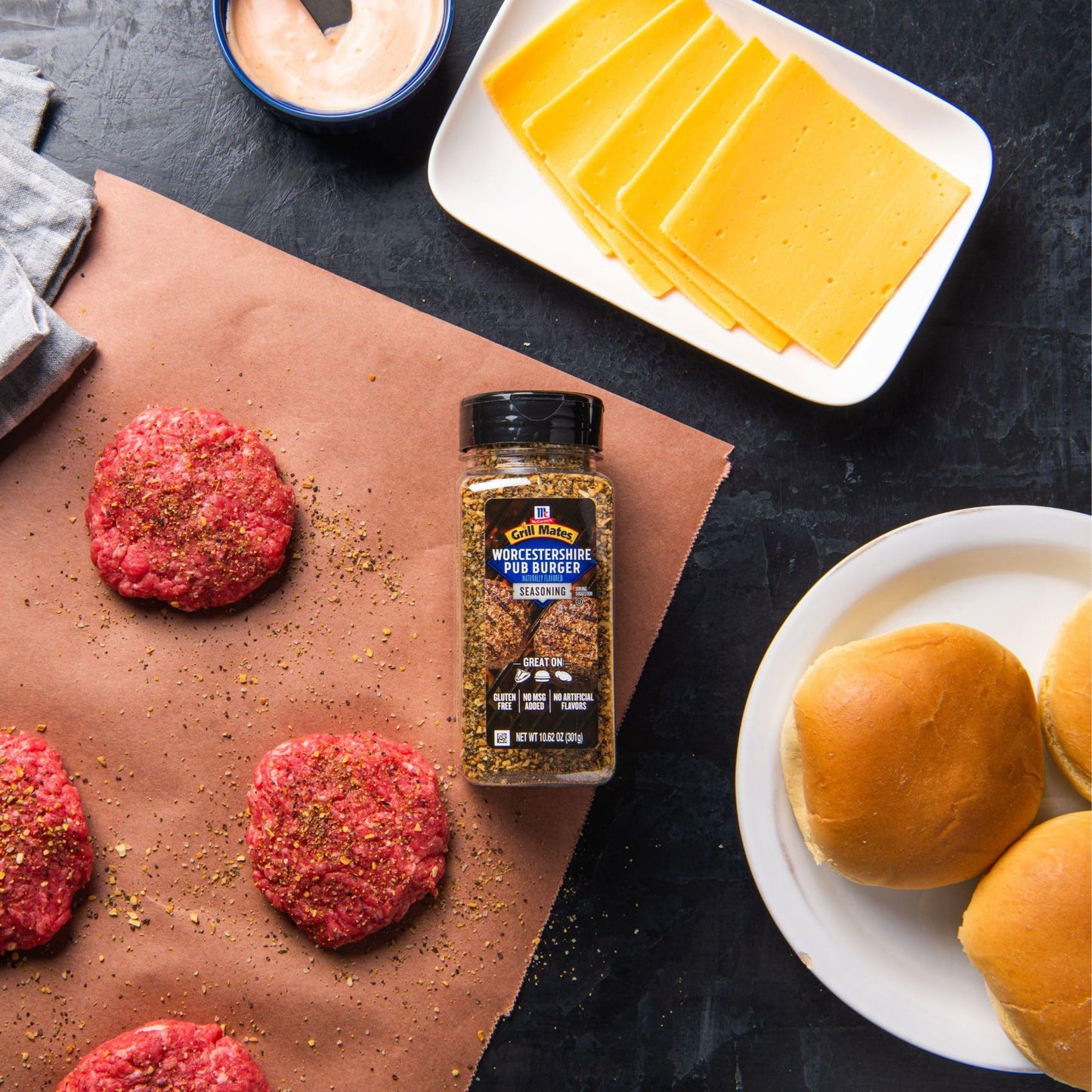 McCormick Grill Mates Worcestershire Pub Burger Seasoning, 10.62 oz