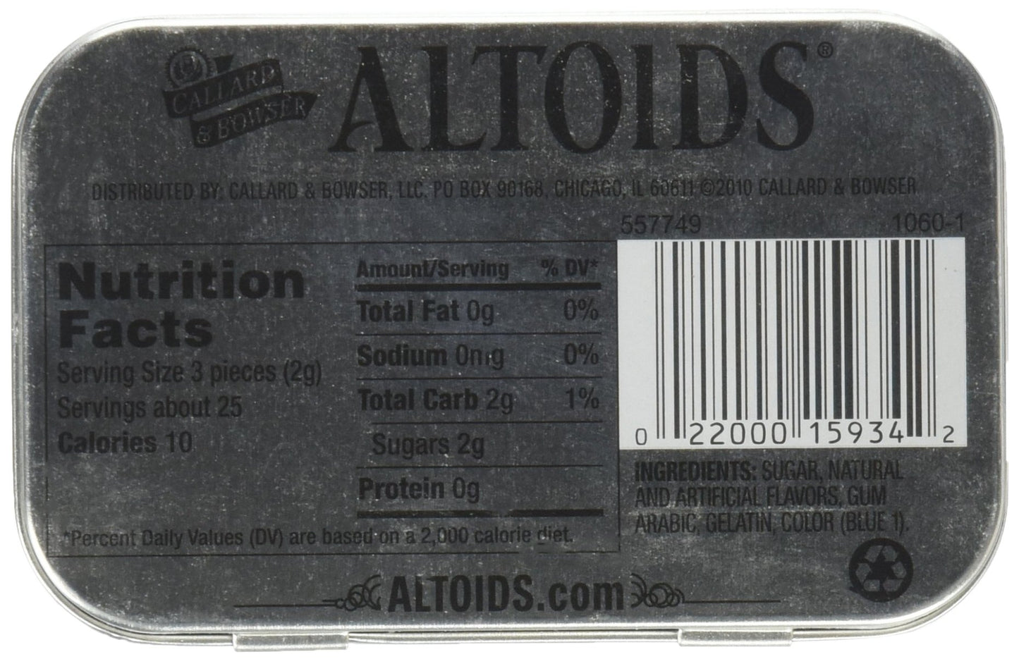 Altoids Wintergreen Mints - 1.76 Oz. - 6 Ct.