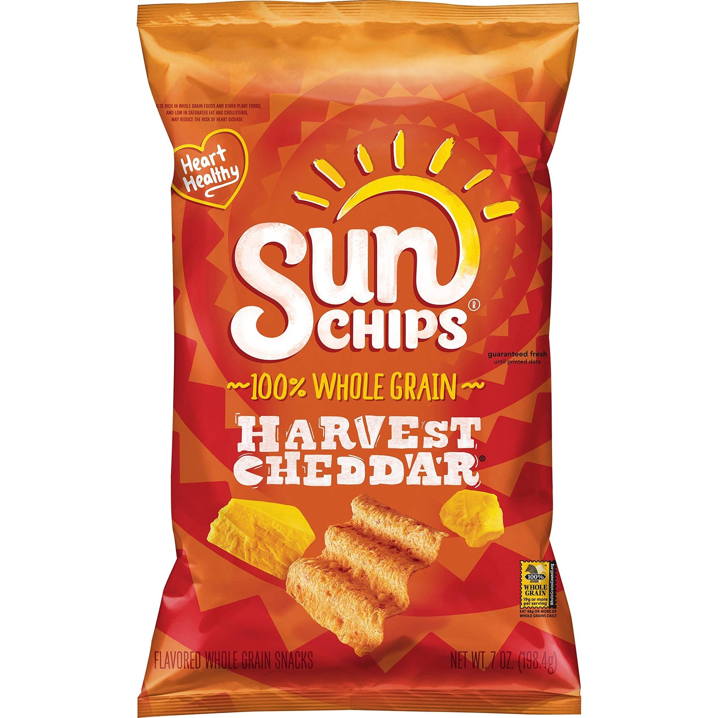 Sunchips Multigrain Snacks Harvest Cheddar, 7 Oz