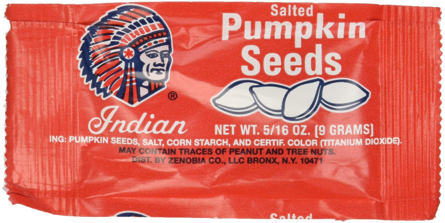Indian Pumpkin Seeds Salted, 5/16 Oz, 36 Count - Pack Of 4