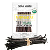 10 Organic Madagascar Vanilla Beans - Grade A Premium Vanilla Pods - 30-35% Moisture Content - For Cooking, Baking & Desserts -