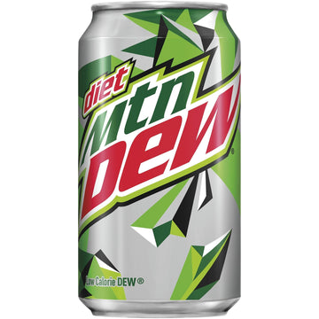 Diet Mountain Dew Soda, 12oz Cans (24 Pack)