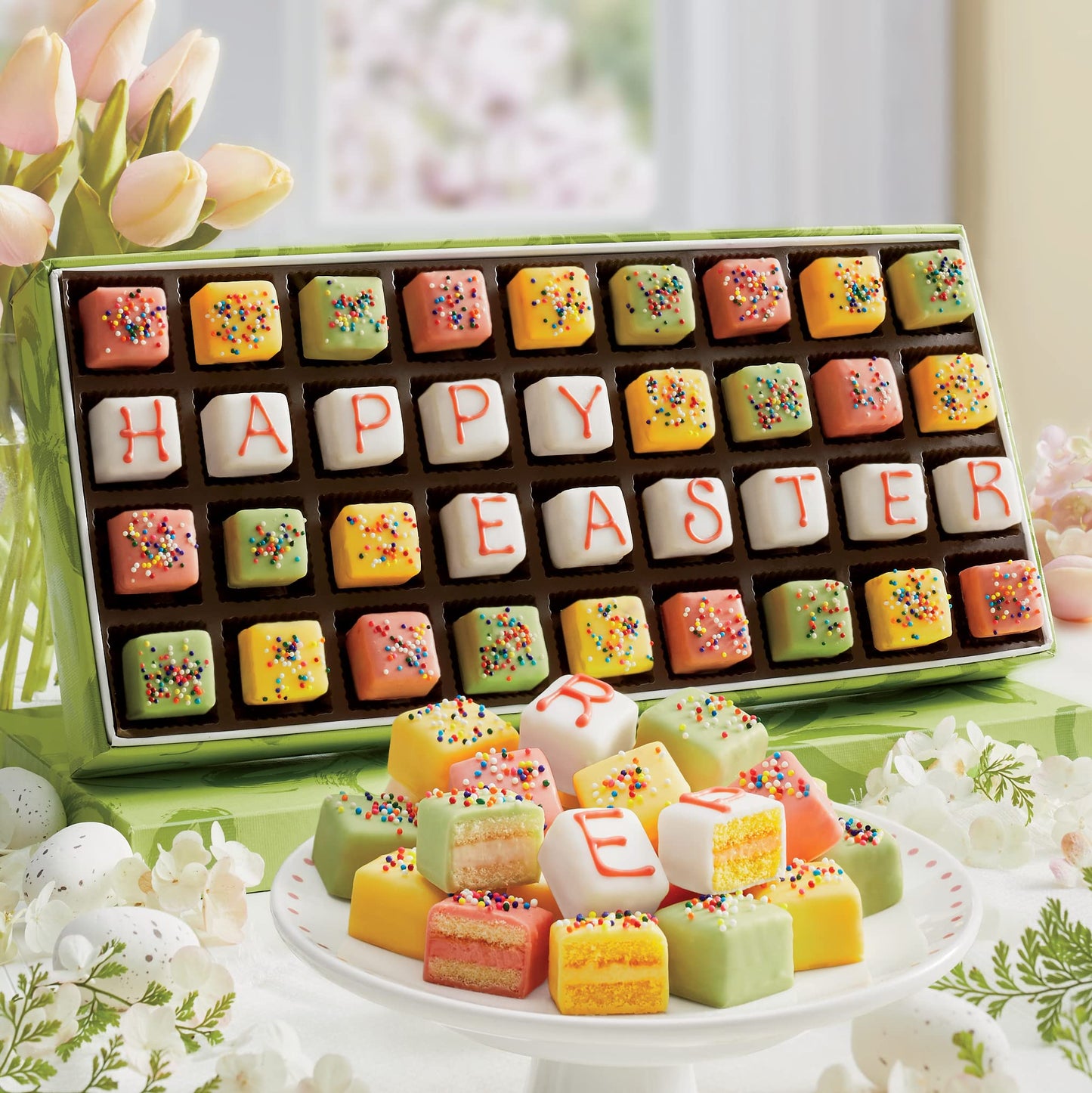 The Swiss Colony Happy Easter Petits Fours - 2 Boxes