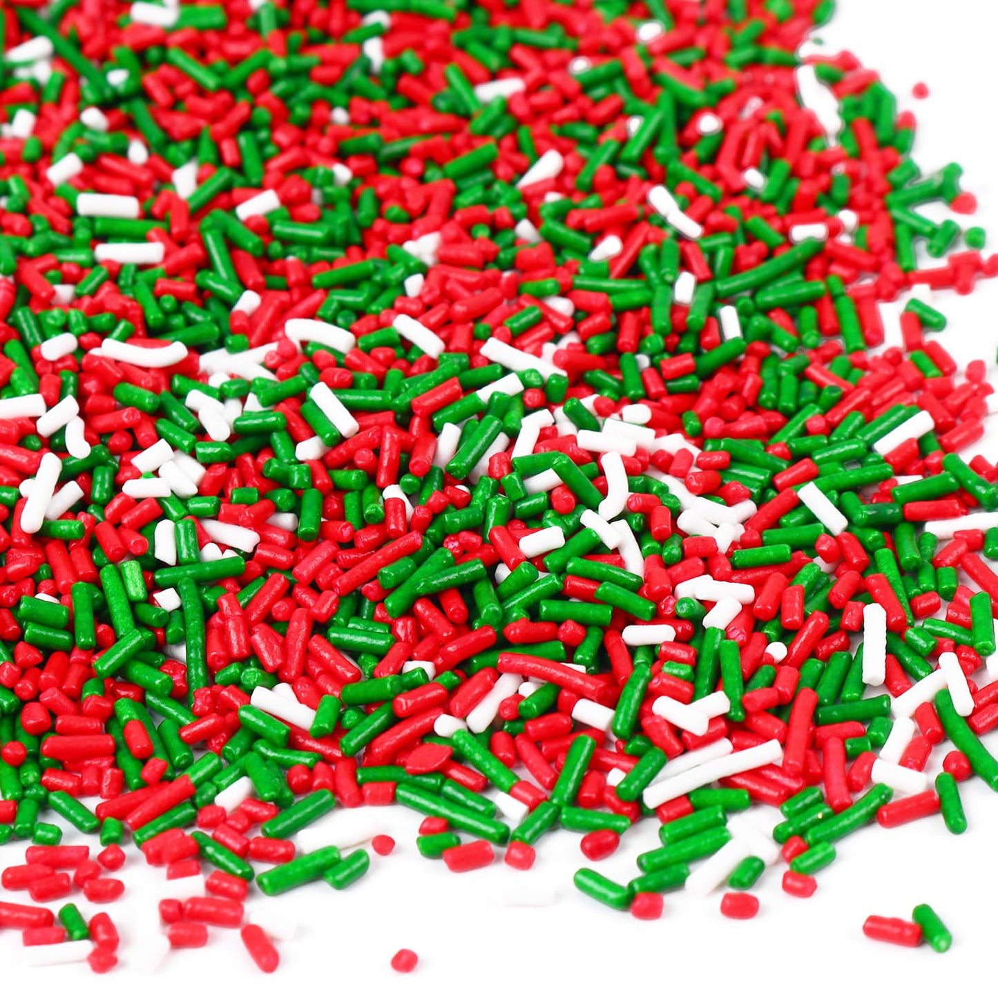 Christmas Sprinkles For Cake Decorating 7Ounce, Christmas Jimmies Sprinkles For Christmas Party, Sprinkles For Cupcake Toppers,
