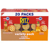 RITZ Peanut Butter and Cheese Sandwich Crackers Variety Pack, Lunch Snacks, 20 Snack Packs (6 Crackers Per Pack)