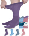 Doctor'S Select Diabetic Socks For Women And Men - 4 Pairs Non Binding Socks | Diabetic Socks Women | Womens Diabetic Socks