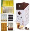 Cutie Mango Maxim & Kanu Premium Korean Instant Coffee Sampler White, Mocha Gold, Americano, Latte Caf -Style Camping Party Eas
