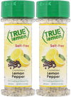 True Lemon Pepper Seasoning (2 Pack) Natural Ingredients, No Salt, No Gluten
