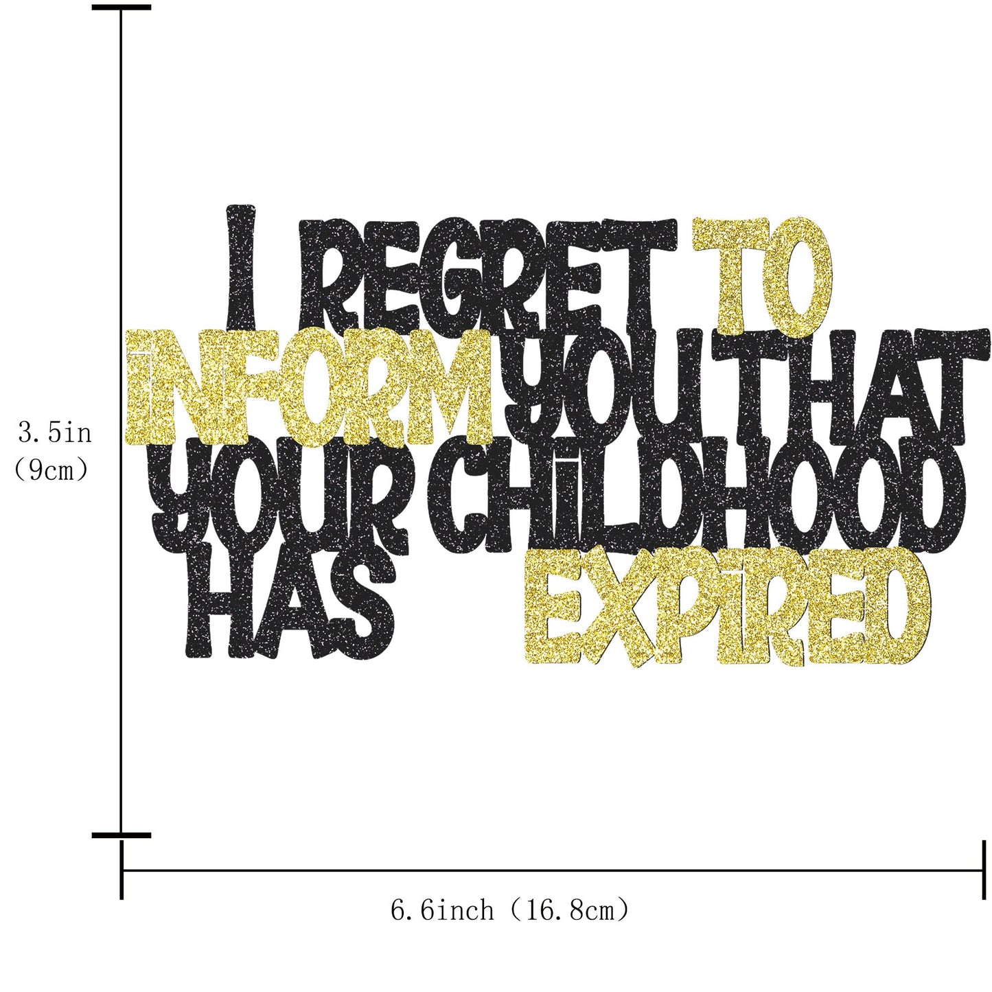 Klionjor 18th Birthday Cake Topper, Black Glitter, Paper Material, mature-themed Party Decoration