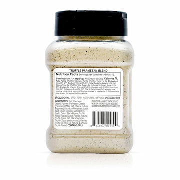 Spiceology Truffle Parmesan Salt & Seasoning, Gourmet Blend, 11 oz