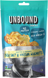 Unbound Snacks Flavored Nuts - Sea Salt & Vinegar Walnuts, 4 oz (Pack of 4) - Healthy Snacks, 4g Protein, 1g Sugar, High in Omeg