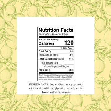 Sanniti Limoncini Frizzanti Candy | Sparkling Candies with Natural Flavor Made with Italian Lemons | 6.17 Ounce Bag