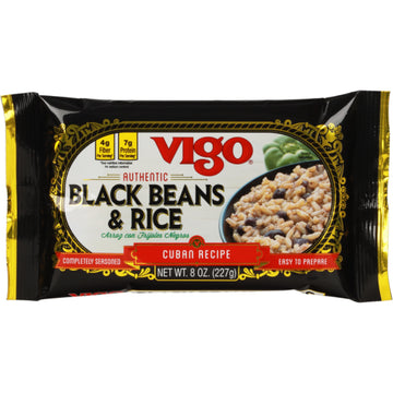 Vigo Black Bean And Rice - Case Of 12 - 8 Oz(D0102H5W6C8)