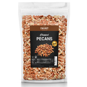 Premium Raw Chopped Pecans 64oz (4 lb) | American-Grown, Non-GMO | Batch Tested Gluten & Peanut Free | No PPO or Preservatives |