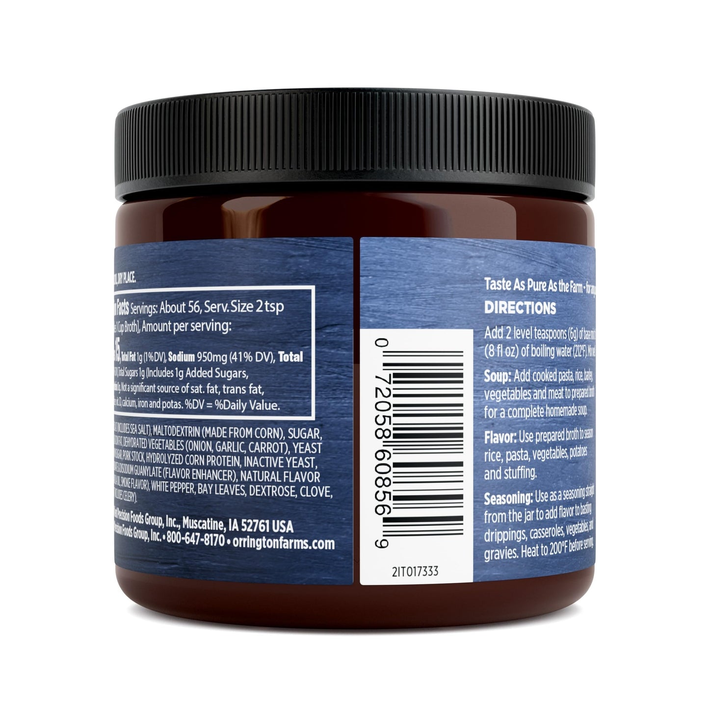 Orrington Farms Ham Flavored Granular Base, 12 Ounce (Pack of 6)