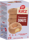 Katz Gluten Free Cinnamon Donuts | Dairy Free, Nut Free, Soy Free, Gluten Free | Kosher (1 Pack Of 6 Donuts, 10.5 Ounce)