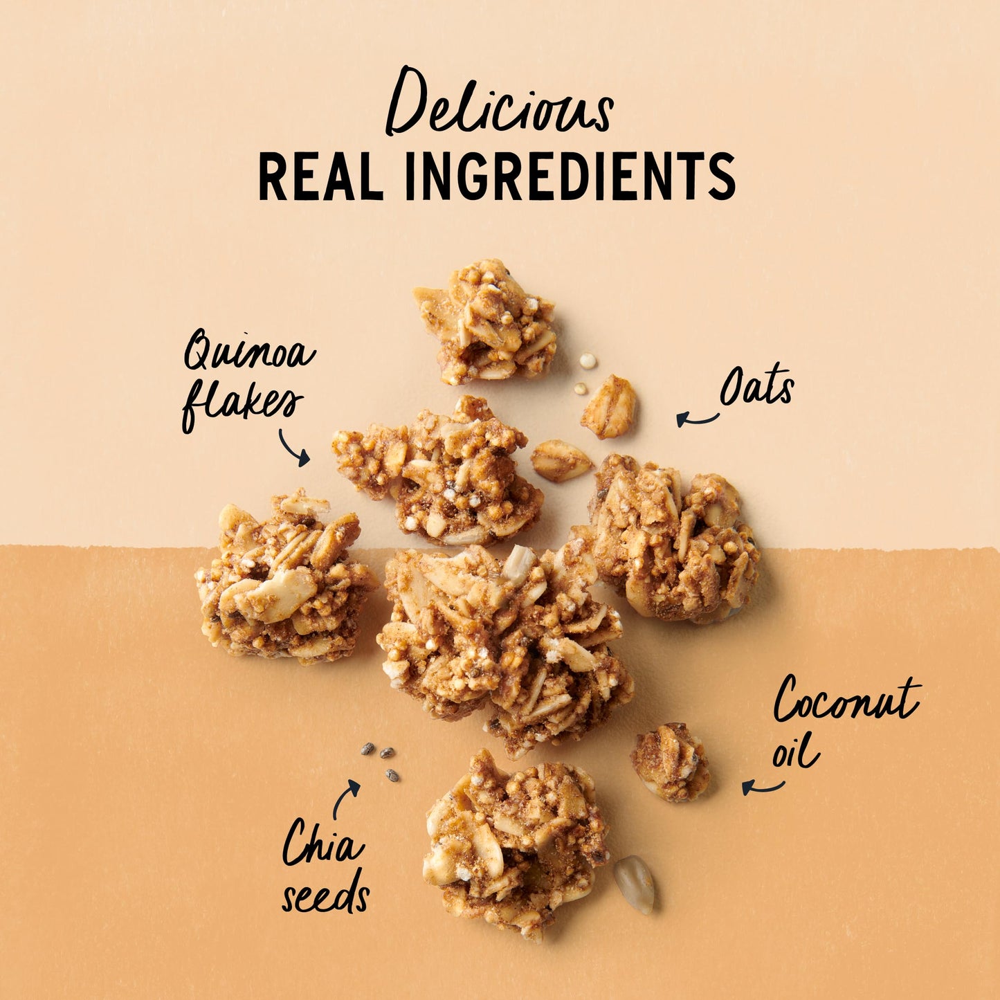 Purely Elizabeth Honey Almond + Probiotics Ancient Grain Granola, Gluten Free & Non-GMO, 8 Ounce(Pack of 6)