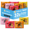 Hethstia High-Protein Ramen Variety Pack (Chicken Beef Spicy Kimchi Spicy Curry) 6-Pack Instant Ramen Noodle Soup 32g Plant-Based Protein Vegan Non-GMO Low Fat Pre-Packaged Quick Meal
