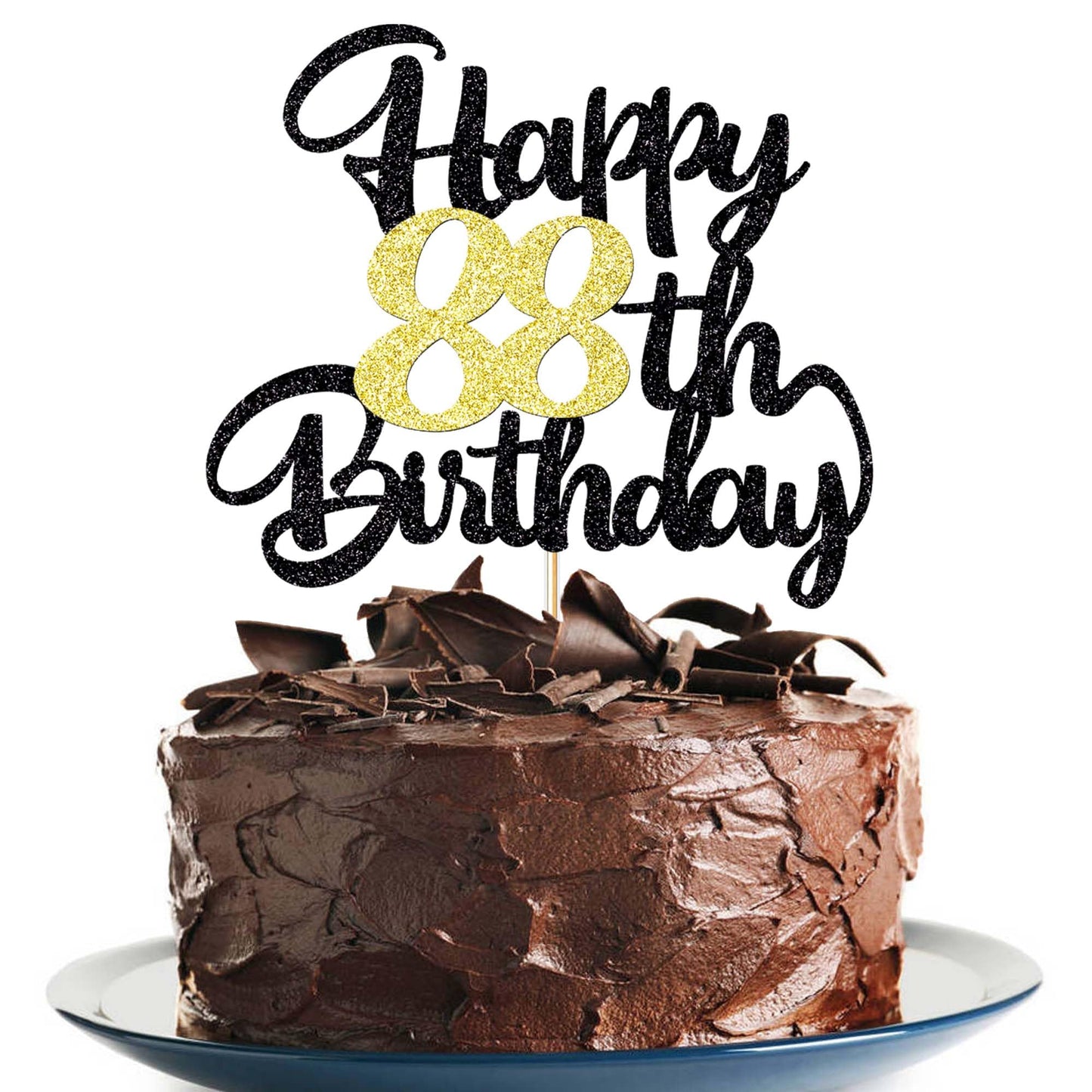 Klionjor 88Th Happy Birthday Cake Topper Happy Birthday Cake Decoration 88Th Birthday Party Decoration Gift Pluflavor Blend