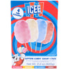 ICEE Cotton Candy Sugar. Pack of 4 Includes Watermelon, Lemonade, Blue Raspberry & Red Cherry Flavors. Officially Licensed ICEE