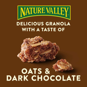 Nature Valley Crunchy Granola, Oats And Dark Chocolate, Resealable Bag, 16 Oz