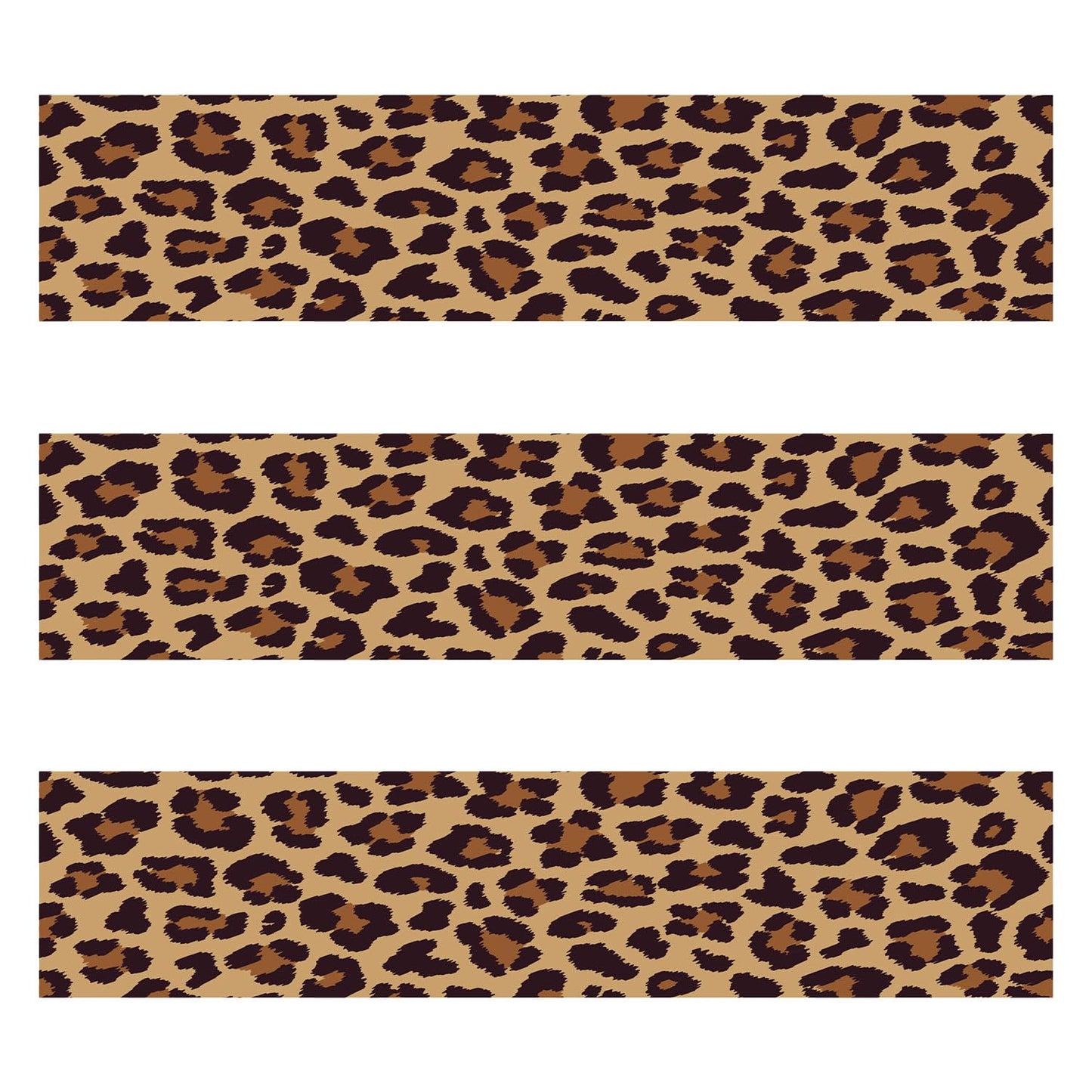 3Pcs Edible Paper, 2.4X11 Inches Per Sheet Edible Cheetah Print For Cakes Cheetah Print Image Leopard Cake Wrap Side Decor Gluti