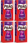 Pilo Intense Coffee Roasted And Ground Oz Caf Intenso Torrado E Mo Do 500G, 17.6 Ounce, (Pack Of 4)