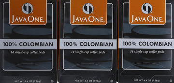 Java One Colombian 100% Coffee, 14-Count Pods (Pack Of 6)