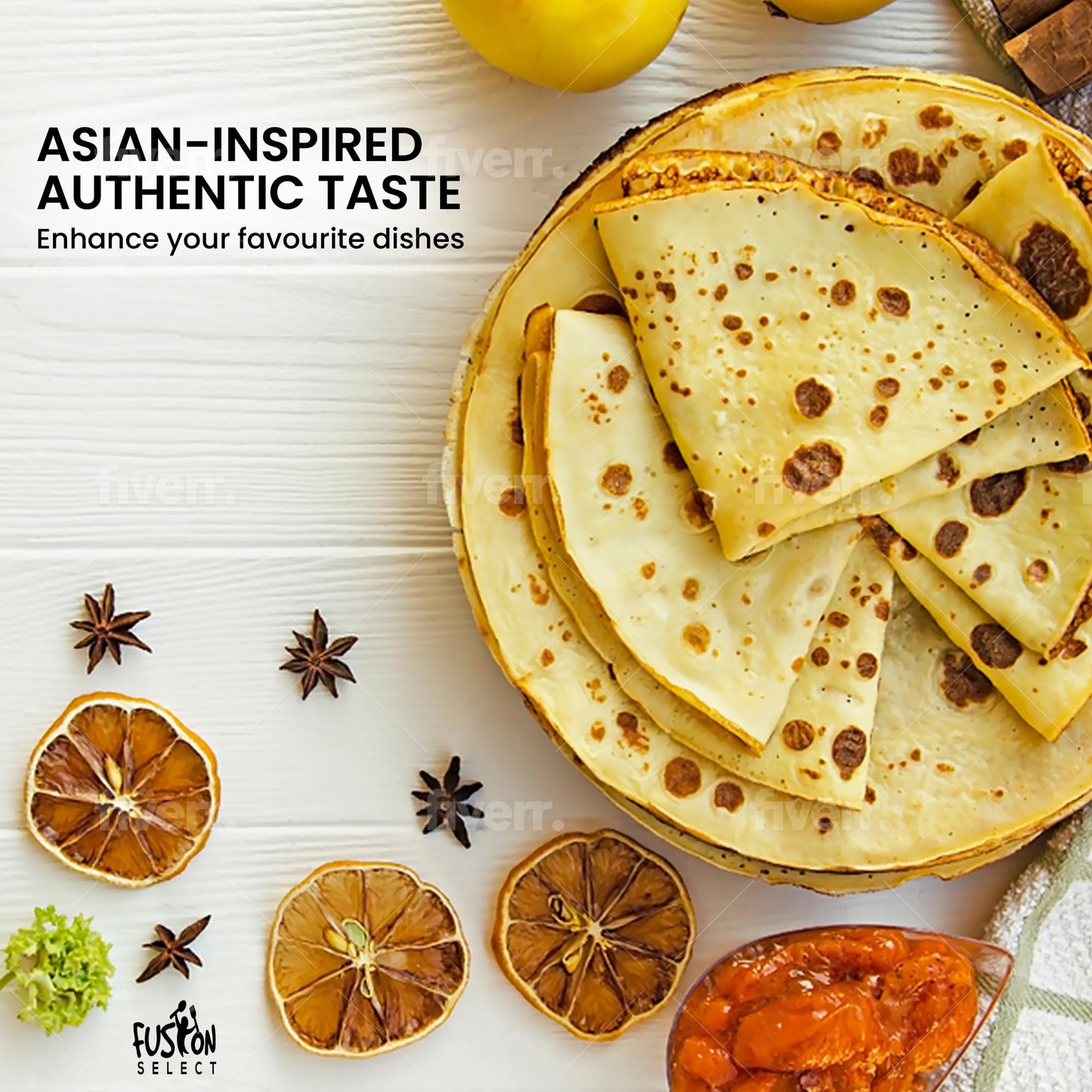 Fusion Select Dried Star Anise - Whole Badian Spice For Oriental & Indian Dishes & Recipes - Natural Herbs & Seasoning For Bakin