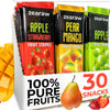 ZEARAW Healthy Fruit Snacks for Adults and Kids - 30 Organic Fruit Leather with Dried Apple, Apple-Strawberry, Pear-Mango - Vega