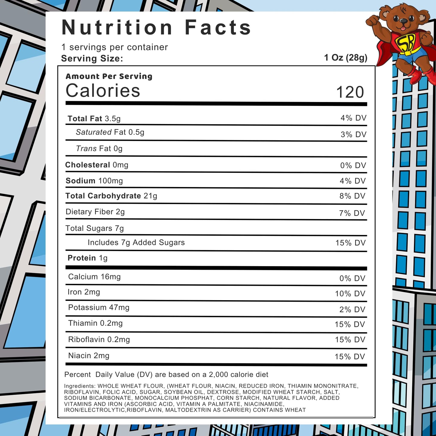 MJM Apple Cinnamon Super Bear Grahams - Case of 50 Packs | Delicious Snack for All Ages | Wholesome and Crunchy | Perfect for Pa