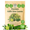 Premium Dried Kaffir Lime Leaves - 1 oz (28.5g) Pack for Authentic Thai Flavor - Handpicked for Freshness and Intense Aroma (A)