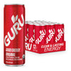 GURU Organic Energy Drink, Plant-Based Caffeine, Gluten Free, Vegan, 12oz (Pack of 12), Clear