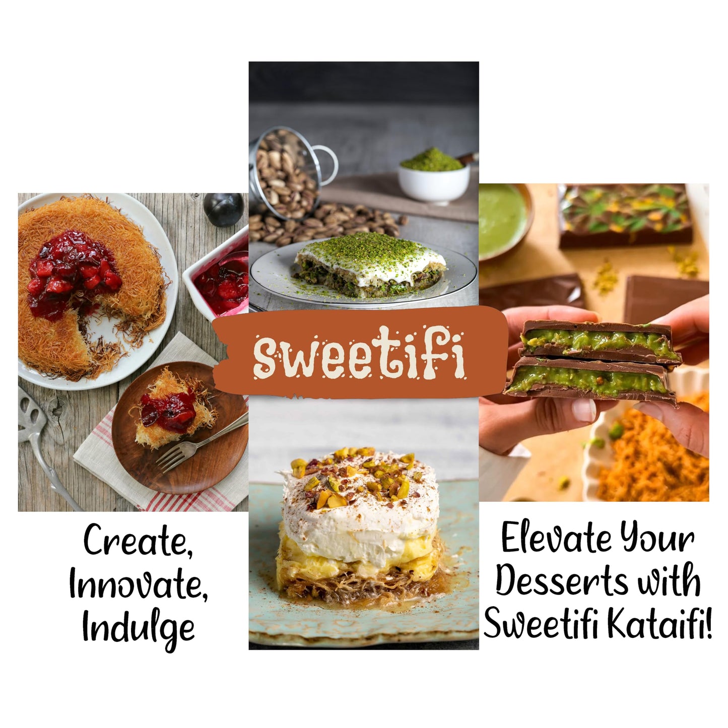 Sweetifi Kataifi Shredded Fillo Dough, Dried Chopped Kataifi For Dubai Chocolate, Authentic Kataifi Pastry For Desserts And Swee