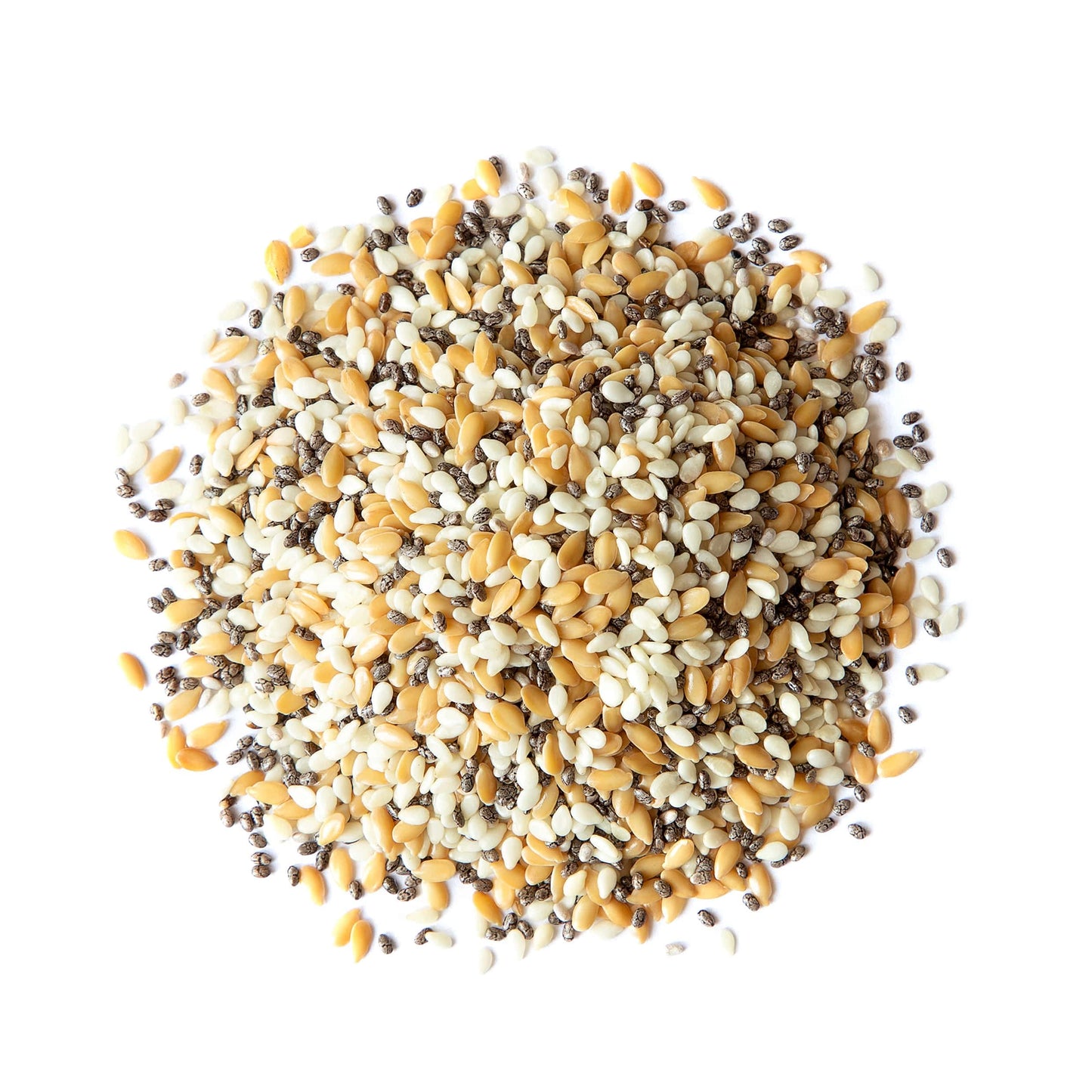 Food To Live Organic Omega-3 Seeds Mix With Flax, Chia And Sesame, 10 Pounds Non-Gmo Whole Seeds, Raw, Kosher, Vegan. Rich In Om