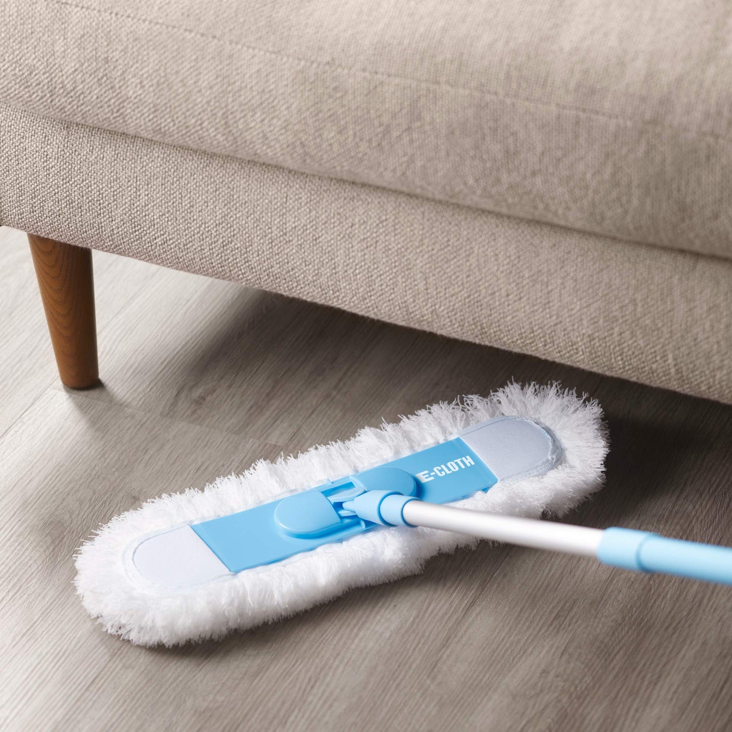 E-Cloth Flexi-Edge Floor & Wall Duster, Reusable Dusting Mop For Floor Cleaning, 200 Wash Guarantee, 1 Pack