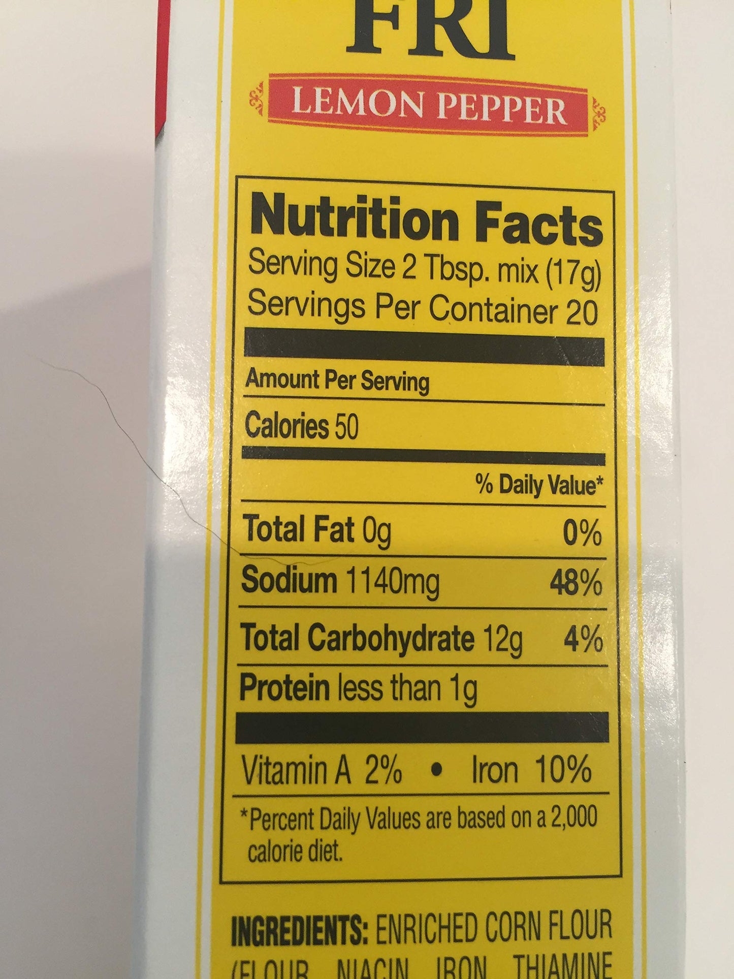 Zatarain'S Lemon Pepper Fish Fri, 12 Oz